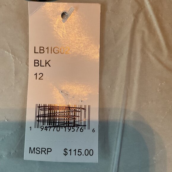 NWT La Blanca Black Push-Up One Piece Swimsuit Cutout & Adjustable Straps Sz 12 - Picture 5 of 12